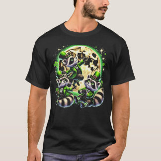 Camiseta St. Patrick's Day Raccoon T-Shirt