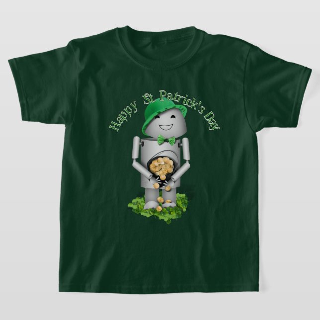 Camiseta St Patrick's Day Robo-x9 With Pot of Gold (Distribución)