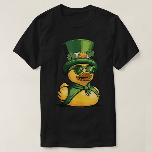 Camiseta St Patricks Day Rubber Duck 1 (Diseño del anverso)