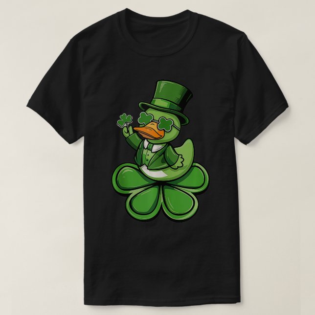 Camiseta St Patricks Day Rubber Duck Tank (Diseño del anverso)