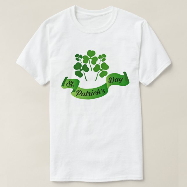 Camiseta St. Patrick's Day Shamrock (Diseño del anverso)