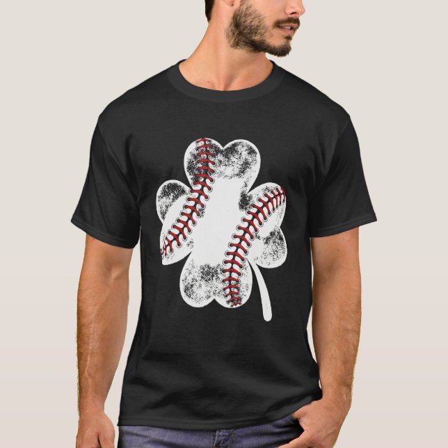 Camiseta St Patricks Day Shamrock Baseball Saint Paddy's Ki (Anverso)