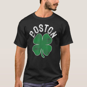 Camiseta St Patrick's Day Shamrock Massachusetts Boston Iri