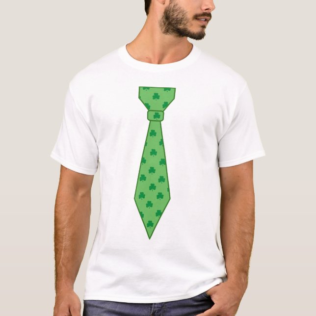 Camiseta St. Patrick's Day Shamrock Tie T-Shirt (Anverso)