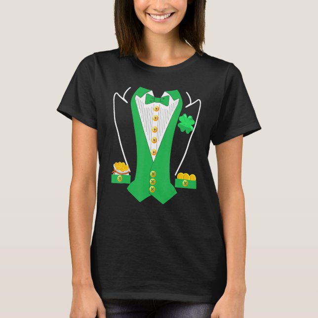 Camiseta St Patricks Day Shirt Irish Tuxedo Childs Leprecha (Anverso)
