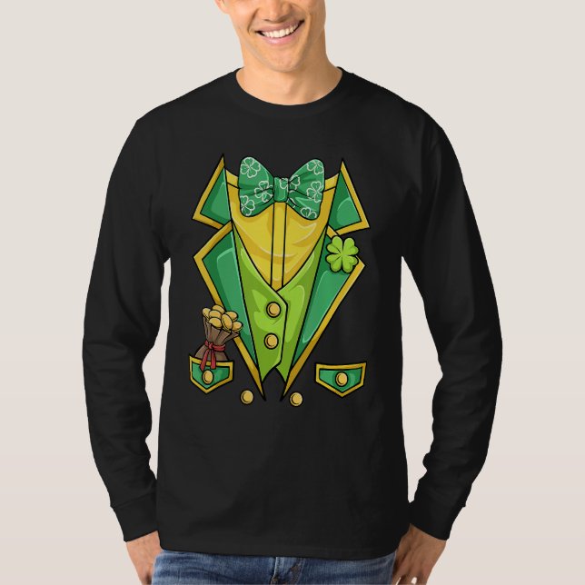 Camiseta St Patricks Day Shirt Irish Tuxedo Childs Leprecha (Anverso)