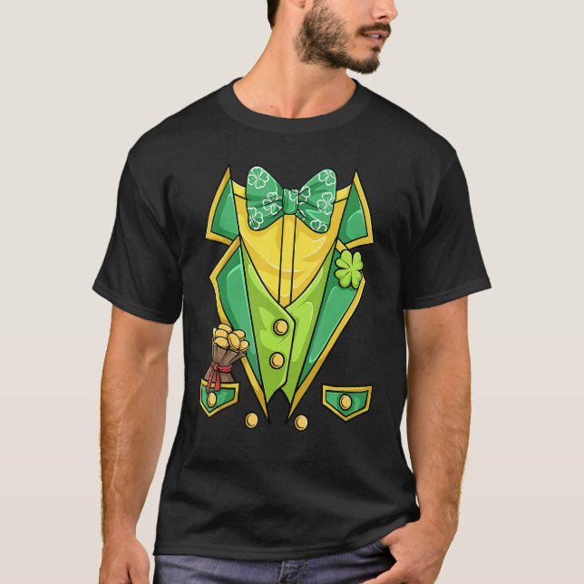 Camiseta St Patricks Day Shirt Irish Tuxedo Childs Leprecha (Anverso)