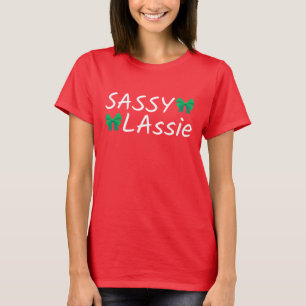 Camiseta St Patricks Day Shirt Sassy Lassie Funny Irlandés