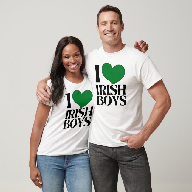 Camiseta St. Patrick's Day Store I Love Irish Boys (Unisexo)