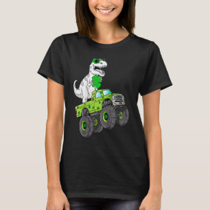 Camiseta St Patricks Day T Rex Rister Monster Truck Dino to