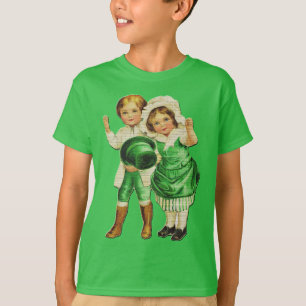 Camiseta St. Patrick's Day Vintage Kids Boys Green T shirt