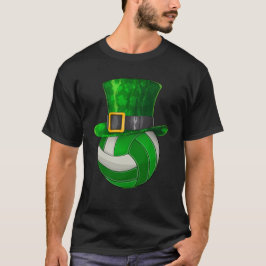 Camiseta St Patrick's Day Volleyball Leprechaun Shamrock
