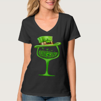 Camiseta St Patricks Day Wine Glasses C Irish C Shamrock