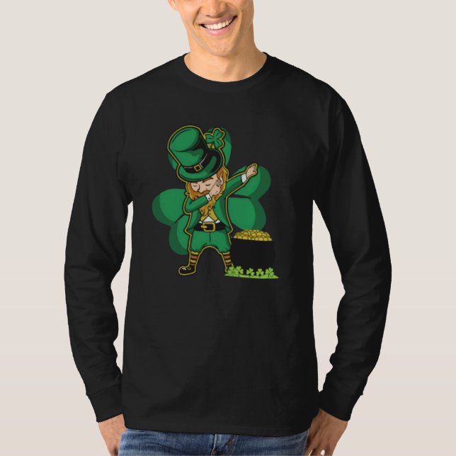 Camiseta St Patrick's Day with Dabbing Leprechaun  1 (Anverso)
