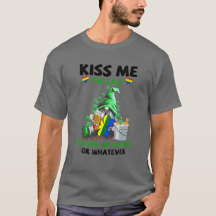 Camiseta St. Patricks Day With Gnome Drink Lover Kiss Me Im