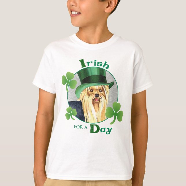 Camiseta St. Patrick's Day Yorkie (Anverso)