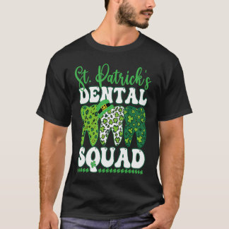 Camiseta St Patrick's Dental Squad Leopard Tooth For Dentis