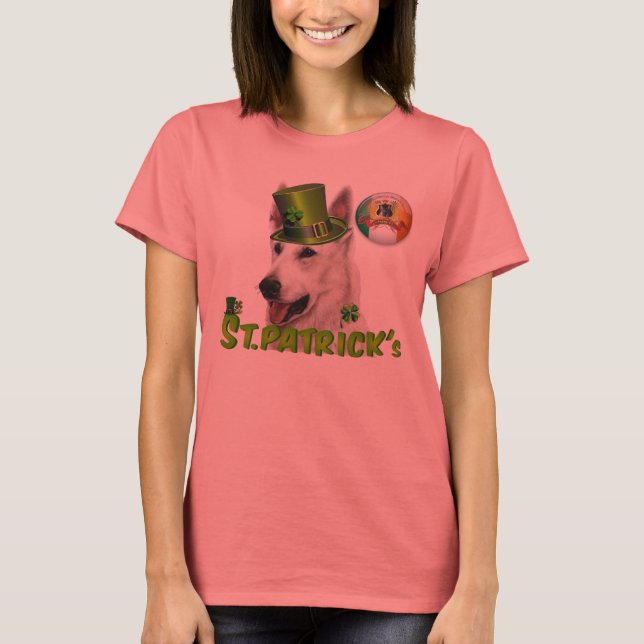 Camiseta St. Patricks Deutscher Schäferhund Besitzer (Anverso)