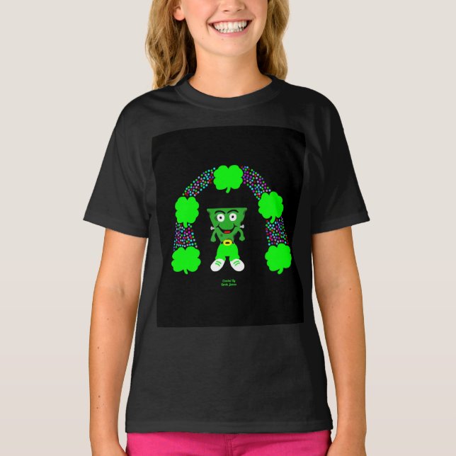 Camiseta St. Patrick's FrankenCheese Chicas Black T Shirt (Anverso)