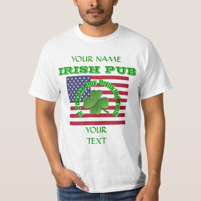 Camiseta St Patrick's irlandés (Anverso)
