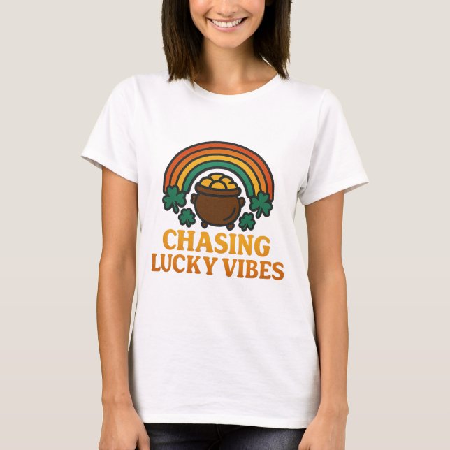 Camiseta St. Patrick's Lucky Vibes (Anverso)