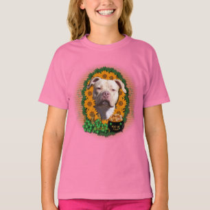 Camiseta St Patricks - mina de oro - Pitbull - chica del