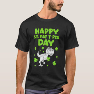 Camiseta St Patricks Saint Pat T Rex Dinosaurs Funny St. Pa
