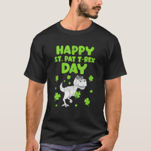 Camiseta St Patricks Saint Pat T Rex Dinosaurs Funny St. Pa