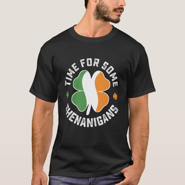 Camiseta St Patrick's Time For Some Shenanigans C Party (Anverso)