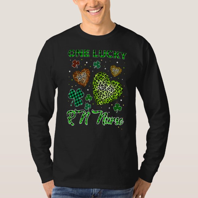 Camiseta St Patricks Un Afortunado Enfermero De Enfermería  (Anverso)