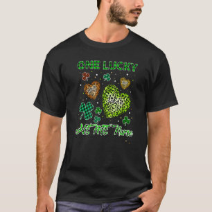 Camiseta St Patricks Un Lucky Heme Enfermero Buffalo Leopar