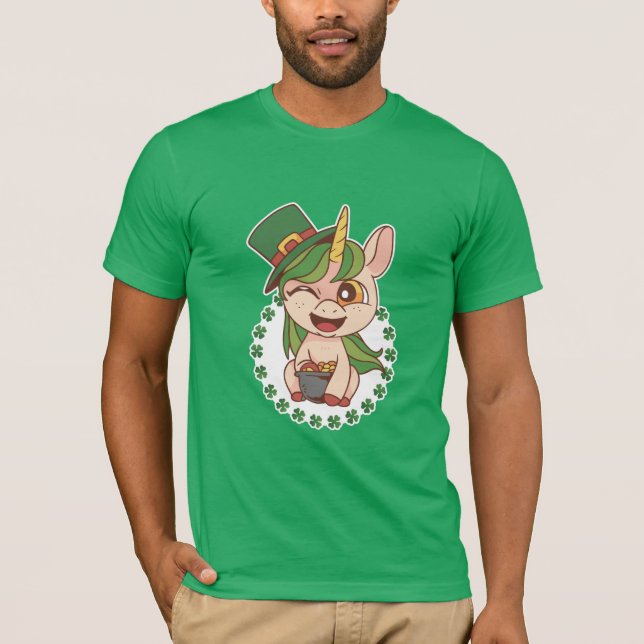 Camiseta St Patricks Unicorn (Anverso)