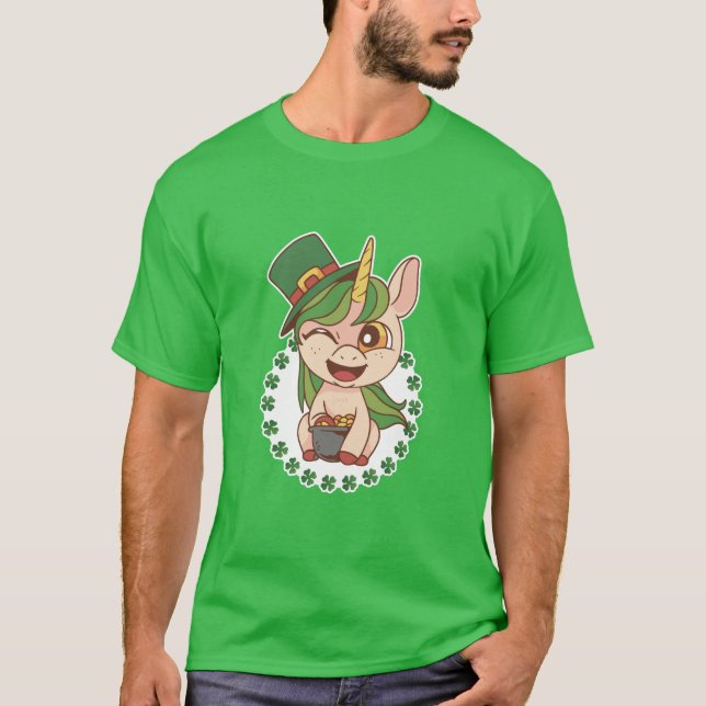 Camiseta St Patricks Unicorn (Anverso)
