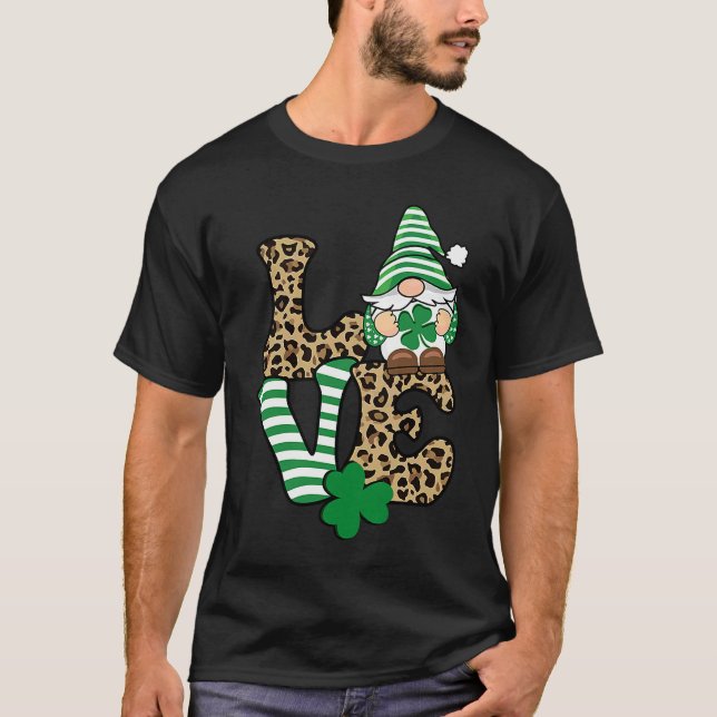 Camiseta St Patricku2019s Day Lucky Love Gnome St Patrick's (Anverso)