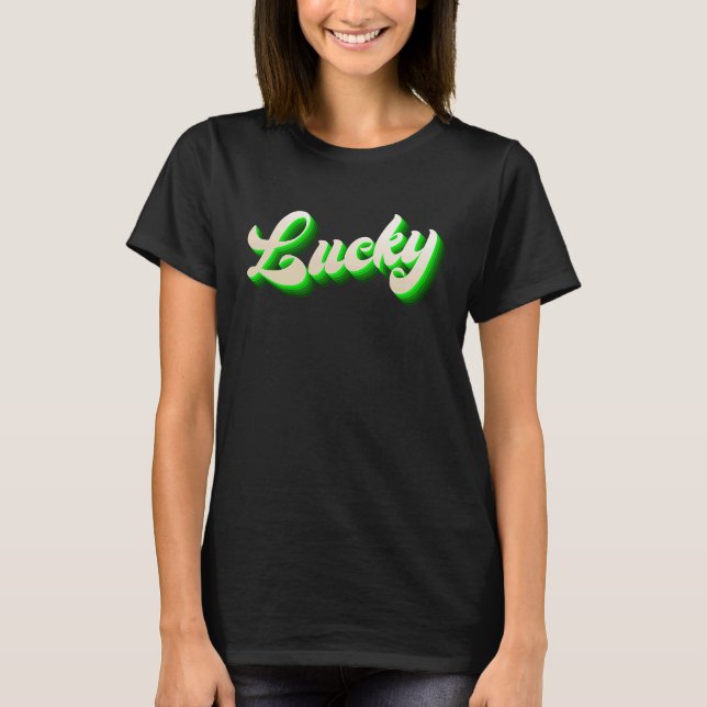 Camiseta St Patricku2019s Day Vibrant Gothic Vivid Green Lu (Anverso)