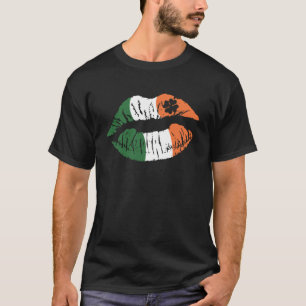 Camiseta st patricys day c lips mouth irish ireland flag co