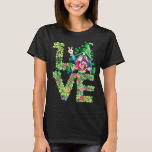 Camiseta St Patrones Día de Amor Gnome Amor Shamrock Clover