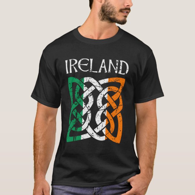 Camiseta St Patrones Día del nudo celta Irlanda (Anverso)