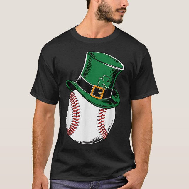 Camiseta St Patrons Day Béisbol Shamrock (Anverso)