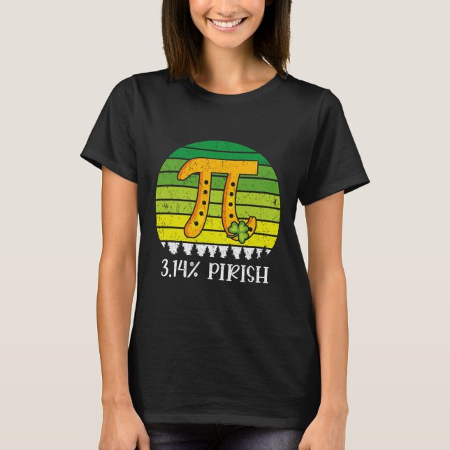 Camiseta St Pattys Pi Day Funny St Patricks Day Lucky Math (Anverso)