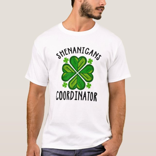 Camiseta St Pattys Teacher St Patricks Day Shenanigans Coor (Anverso)