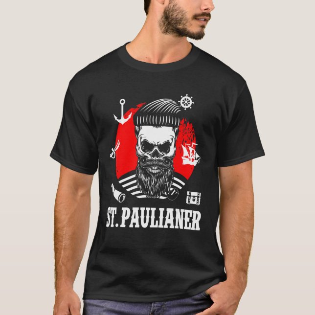 Camiseta St. Pauli Hamburg Skull Paulian Saint Pauli (Anverso)