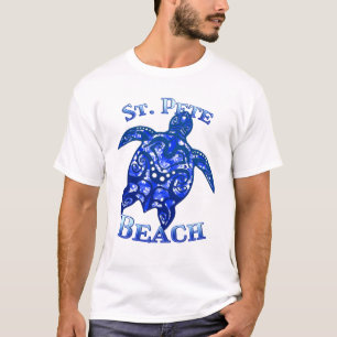 Camiseta St Pete Beach Florida Vacation Tribal Turtle