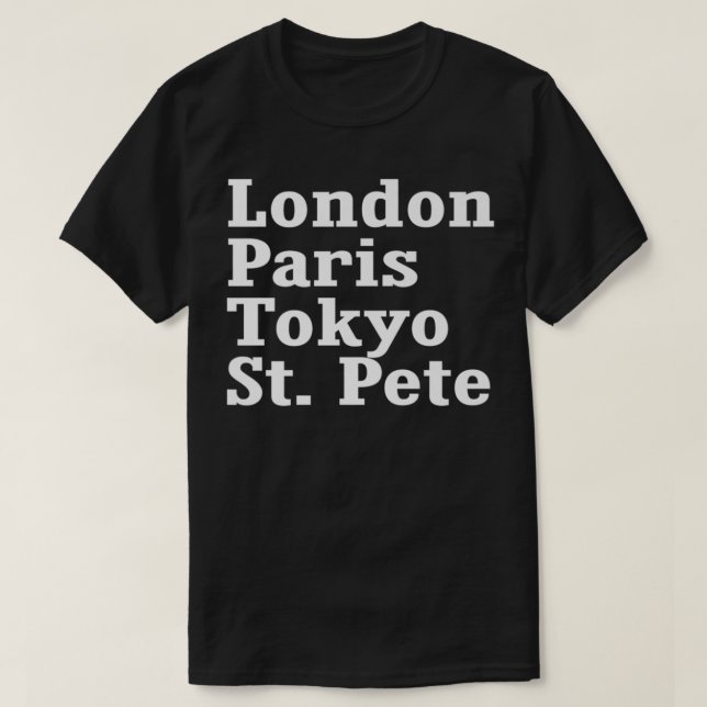 Camiseta St. Pete de Londres Paris (Diseño del anverso)