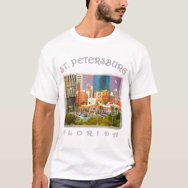 Camiseta St Petersburg en la noche (Anverso)