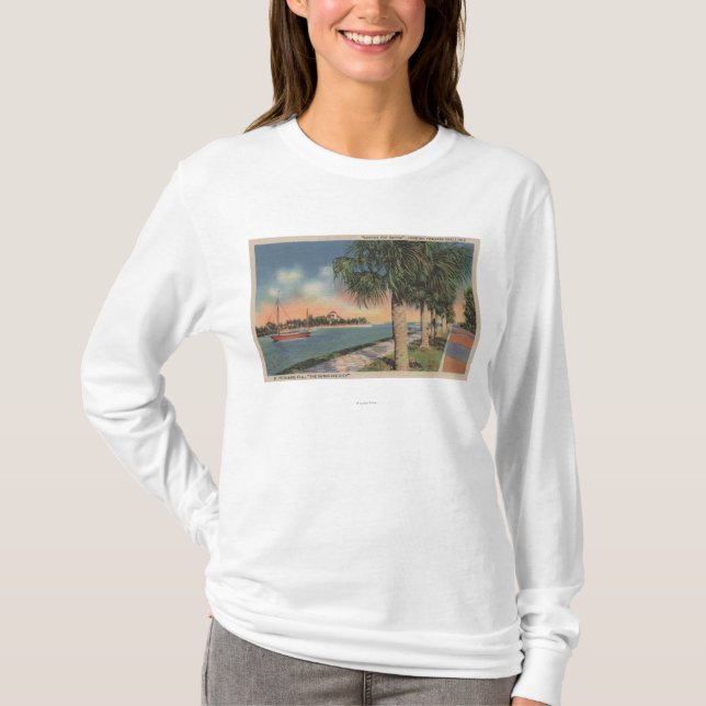 Camiseta St Petersburg, FL - vista del pote del café (Anverso)
