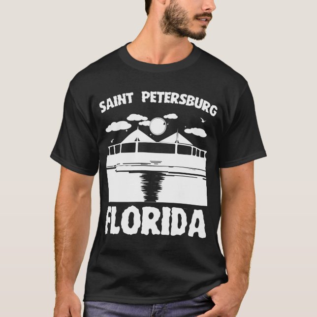 Camiseta St Petersburg, la Florida - diseño del puente de (Anverso)