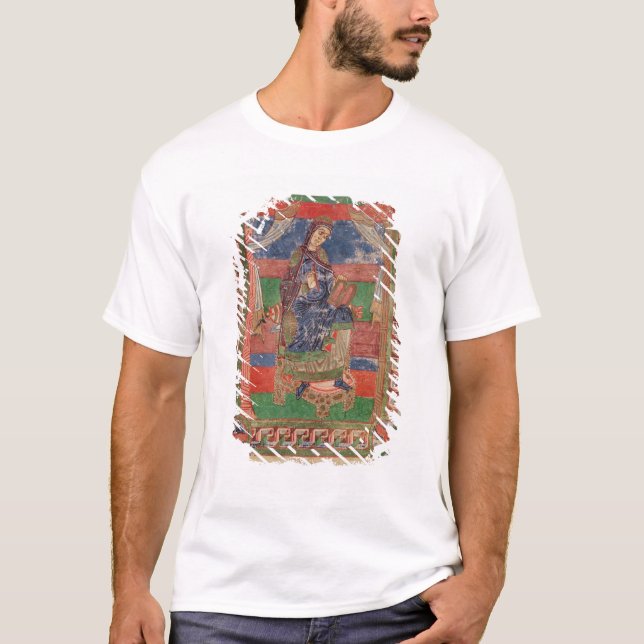 Camiseta St. Radegund en un trono (Anverso)