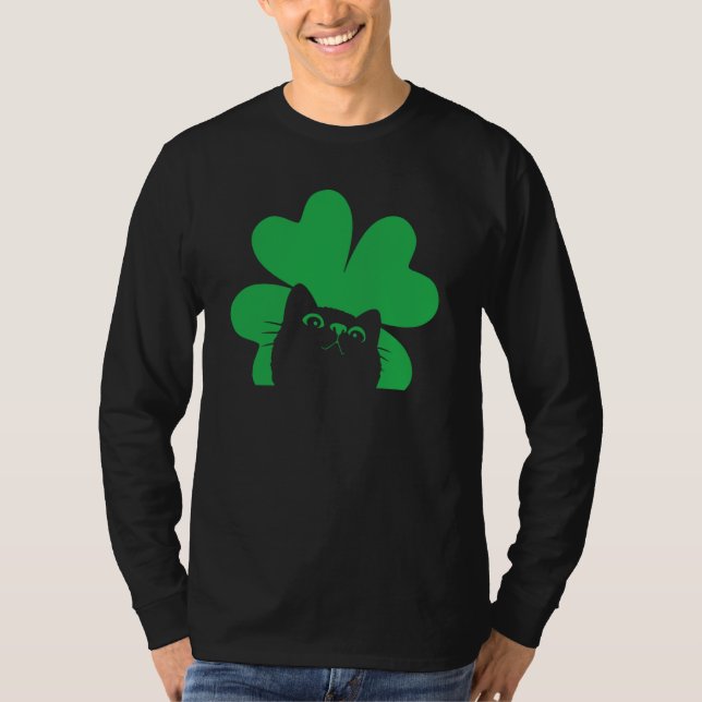 Camiseta St Saint Patrick's Day Cat Men Women Kids (Anverso)