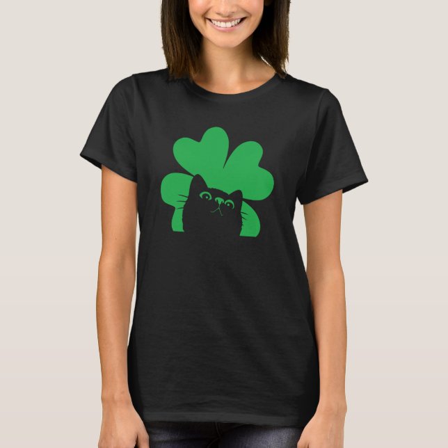 Camiseta St Saint Patrick's Day Cat Men Women Kids (Anverso)